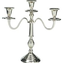 Dreifüßiger Kerzenhalter – Silber – 29 x 10 x 30 cm – Elegantes Design für Wohnzimmer und besondere Anlässe