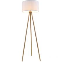 Stoff Stehleuchte ø 45,5 cm 1x exkl E27 60W weiß