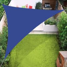 Dreieckiges Sonnensegel-überdachung, 98 % Uv-blockierende Überdachung Für Außenterrasse, Rasen, Garten, Hof, Blau