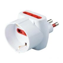 Dreifach-adapter Rosi standard elektrisches material it30 -p11-s11 weiß -rs7704b