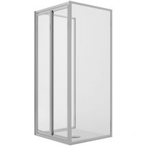 Duschkabine Saloon 3-seitig Klarglas h 185 mod. Clint 75x70x75 cm Öff. 70