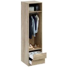 Dressing Chêne Aucune 50 X 57 X 200 Cm 1 Élément 2 Tiroirs