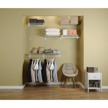 Dressing crémaillères modulables blanc 36 pièces 1,88x1,22M - SECURY-T