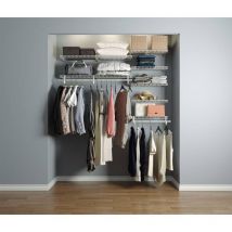 Secury-t - Dressing crémaillères modulables blanc 40 pièces 1,81x1,22M en kit