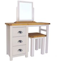 Dressing Table Set Light Grey Bedroom Furniture Makeup Table Wooden Organiser - Light Grey