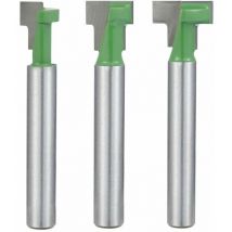 Fuhuida Trading - shining house Drill Bit Set for 6mm Shank T-Slot & T-Track Router Bits, Professional Woodworking Cutting Tools