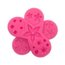 Silicone Moule Fleur Feuille Forme Chocolat Moule diy Fondant Gteau Moule Ustensiles De CuisinePink