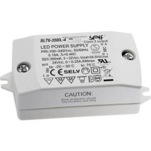Self Electronics SLT6-500IL-4 Driver de LED à courant constant 6 W 500 mA 3 - 12 V/DC montage sur des surfaces inflammables, circuit PFC, protection