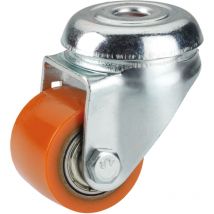 Lenkrolle mit Rückenloch 35 x 25 mm, Tragkr. 100 kg Möbelrollen