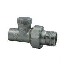 Droit Vanne D'arrêt 15mm x 1/2' Inch MâleSoudé Radiateur Soupape