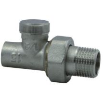 Robinet radiateur – Droit Vanne d'arrêt 15mm x 1/2' Inch Mâle Soudé – Filetage plomberie, Configuration raccord, Type de robinet plomberie, Largeur, 