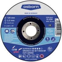 Dronco - Osborn Disque Combiné De Coupe Et De Rectification As46t Inox Cut+grind 115x2,5 Mm T42 5 Pièces