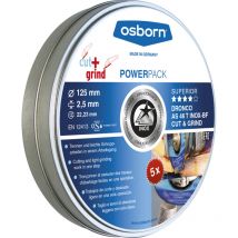 Dronco - Osborn Kombi-Trenn- und Schruppscheibe AS46T Inox Cut+Grind 115x2,5 mm T42 5 Stk