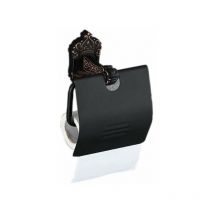 Ayyqh - Porte-papier hygiénique noir antique poinçon gratuit porte-papier hygiénique mural porte-papier hygiénique rétroConvient pour la salle de bain
