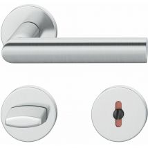 FSB - Drückergarnitur 12 1108 asl auf Rosette wc, Edelstahl matt
