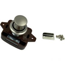 Aougo - Druckknopfschlösser, Schrankschubladenriegel und Riegel, schlüsselloser Türschrank-Verriegelungsknopf, für Wohnmobil, Wohnmobil, Wohnwagen,