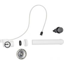 Ablaufgarnitur - Druckknopfventil M1783 mit Druckknopf 35mm und Ablaufrohr, Edelstahl gebürstet - Reginox