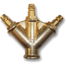 Druckluftverteiler 3/8' mit Stecknippel 3-Fach