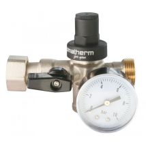Druckminderer 3-in-1 Druckminderer 20 X 27 + Manometer Centrale Brico
