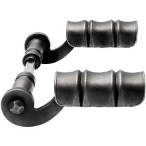 Drückerpaar tyrol - Ansatz 18 mm, vk 8 mm, schwarz passiviert - Schösswender