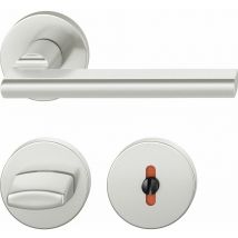 FSB - Drückergarnitur 12 1035 asl auf Rosette wc, silber eloxiert