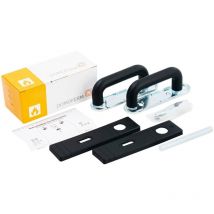 Pz fh Drückergarnitur, Kunststoff schwarz - Domoferm