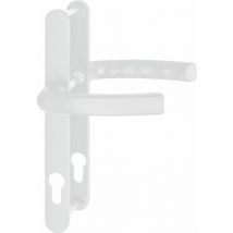 Hoppe - Drückergarnitur liège - auf Schmalschild 24 mm, 67 - 72, weiß