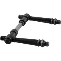 Schörghofer - Drückerpaar göttweig, Ansatz 15 mm, Eisen verzinkt alt gebürstet