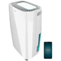 Cecotec - Déshumidificateur Big Dry 4000 Expert White. 205 w, 10L/jour, Réservoir amovible 2,5L, Rendement 105m3/h, Silencieux, Minuteur, Réglage de