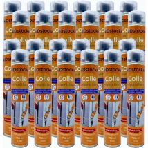 Dstock60 - 24 colles de montage polyuréthane pistolable - Colle polyuréthane non expansive - Pour le collage et montage de matériaux isolants,