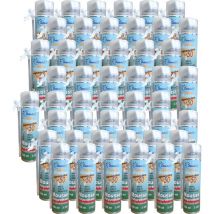 Dstock60 - lot de 48 mousses expansives manuelles 500 ml - mousse polyurethane professionnelle - isole. colle. rebouche - exterieur et interieur