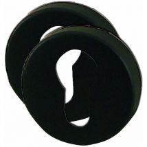 101982 2 - Copritoppa per serratura a cilindro, colore: Nero opaco - Dt 2000