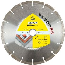 Klingspor - Dt 300 U Diamanttrennscheiben, 230 X 2,3 X 22,23 Mm 16 Segmente 40,2 X 2,3 X 7 Mm, Standardverzahnung