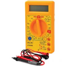 Aiperq - DT830D Digitalmultimeter, Mini-Gelbmultimeter, Elektriker-Multimeter, ac/dc Ein/Aus