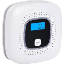 Rosier - Détecteur de co Numérique avec Batterie Remplaçable - Affichage Numérique - Bouton de Test - Voyant led - Monoxyde de Carbone (Modèle ghi)