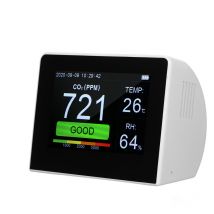 Superseller - Détecteur de dioxyde de carbone domestique, moniteur portable de concentration de dioxyde de carbone, compteur de température et