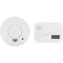 Smartwares - kit de sécurité détecteur de fumée et détecteur de co inclus - bouton de test - piles remplaçables incluses - durée