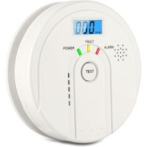 Détecteur de monoxyde de Carbone 85 DB, Détecteur de CO avec écran LCD, en 50291 Détecteur de monoxyde de Carbone à Piles (3 Piles AA Non incluses)