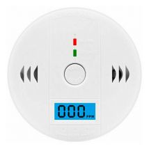 Aafgvc - Détecteur de Monoxyde de Carbone co Gaz portable Surveillance Capteur Empoisonnement Avertissement d'alarme du Testeur Blanc