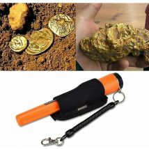 Tumalagia - Jaune, 230 x 40 x 40 mm) Détecteur de métaux portable 360° avec led Pin Tip Metal Detector Scanner