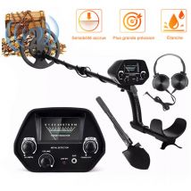 Sdlogal - Détecteur de métaux Ultrixe, haute sensibilité, Bobine étanche Détecte, Avec casque d'écoute/ pelle -Noir