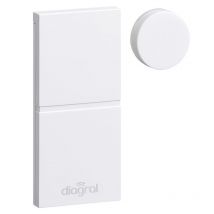 Diagral - Détecteur d'ouverture miniature DIAG39APX Blanc