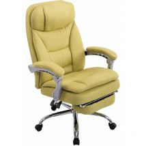 Nova - Détendez-vous à la chaise de bureau en tissu élégant avec des accoudoirs et des reproches de pied dans diverses couleurs Couleur : Vert
