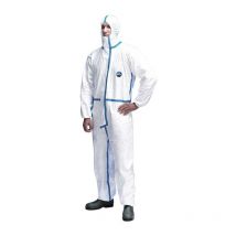 Combinaison jetable 600 Plus taille l blanc catégorie epi iii