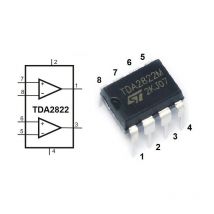 TDA2822M Audioverstärker 1W 2 Kanäle 8PIN 32Ω – STMicroelectronics – Elektronische Bauelemente