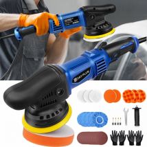 Dayplus - Dual Action Auto Polierer Power Puffer Schleifer Poliermaschine 5' Pad Mop Kit