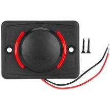 Dual-usb-3,1-a-dc12v/24v-autoladegerät, Schwarz Mit Led (rot)