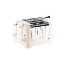 Lite 4 Slot Toaster with Warming Rack Canvas White - Dualit