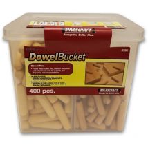 Dübelbox – 400 Hartholzdübel – 6x30mm, 8x40mm, 8x60mm – 1,28 kg