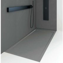 Plato de ducha resina quore ceniza 80x150cm